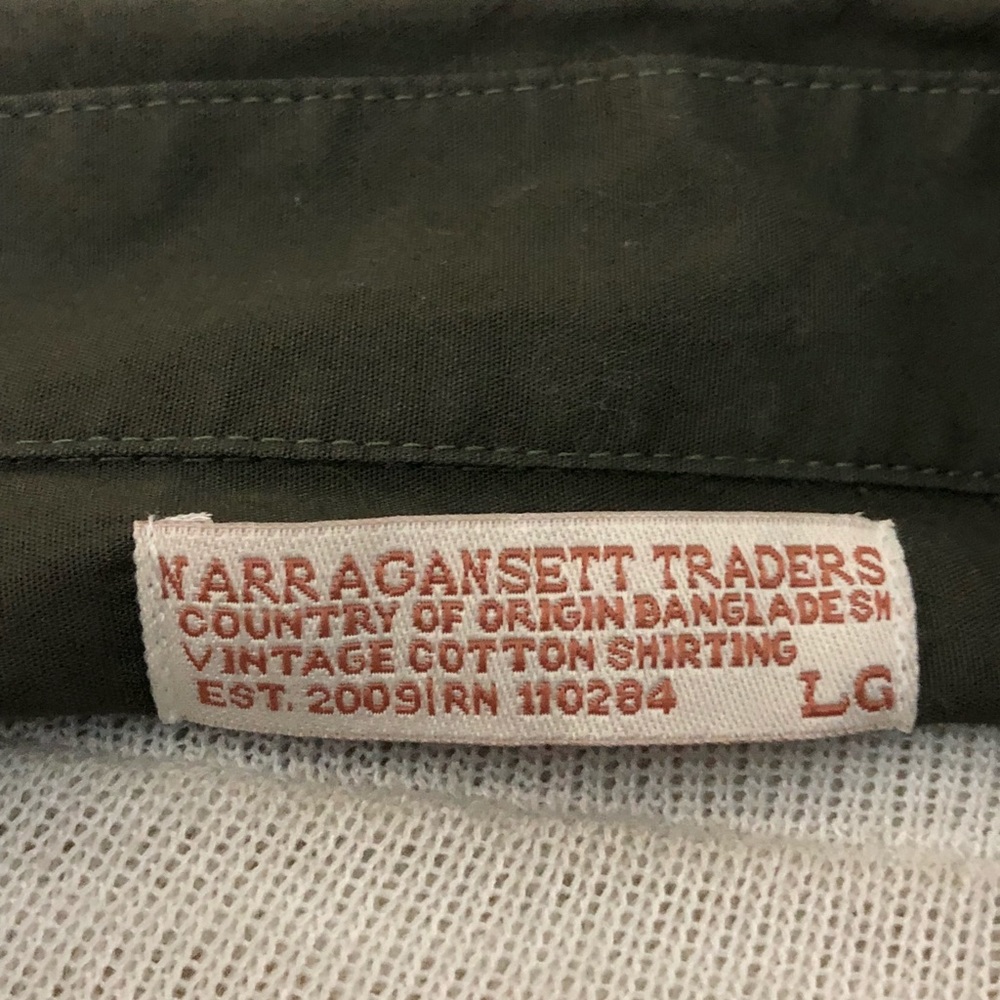 HUNTER GREEN NARRAGANSETT TRADER BUTTON UP - Picture 5 of 5